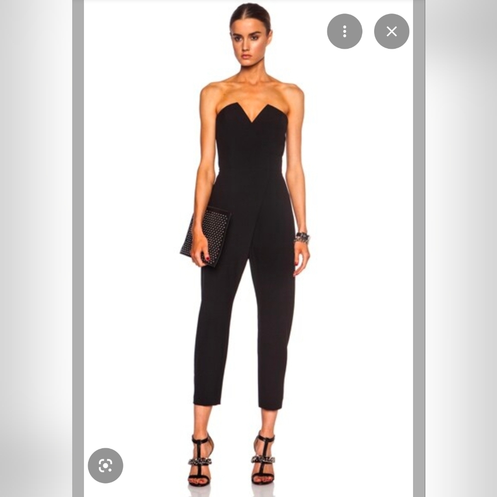 Camilla & Marc Elegant Black Strapless Jumpsuit